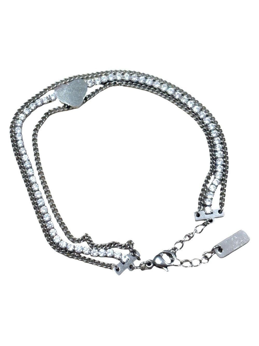 Visson Stainless Steel and rhinestones Bracelet